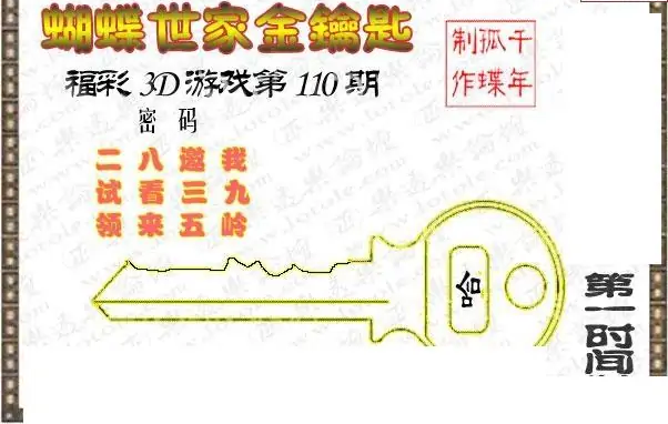 25110期: 3D蝴蝶世家蝴蝶彩图