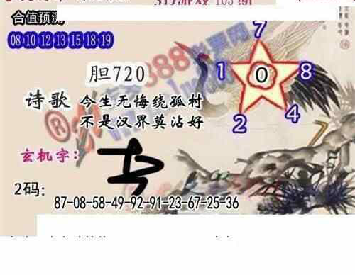 24103期: 白老3D杀码图版