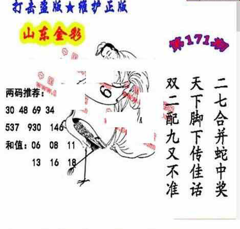 24171期: 福彩3D丹东全图分析