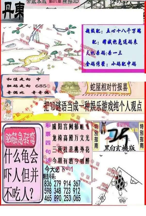 25071期: 福彩3D丹东全图分析