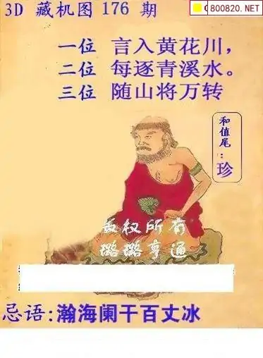 25176期: 白老3D杀码图版