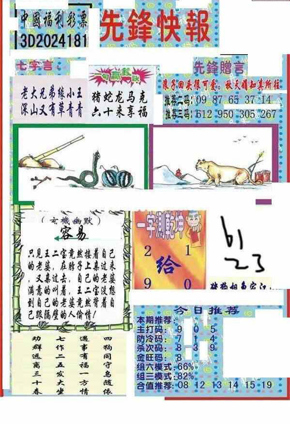 24181期: 福彩3D丹东全图分析
