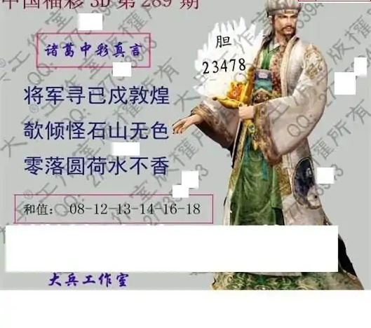 25289期: 大兵福彩3D黄金报图版
