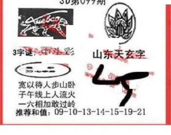 26099期: 福彩3D丹东全图分析