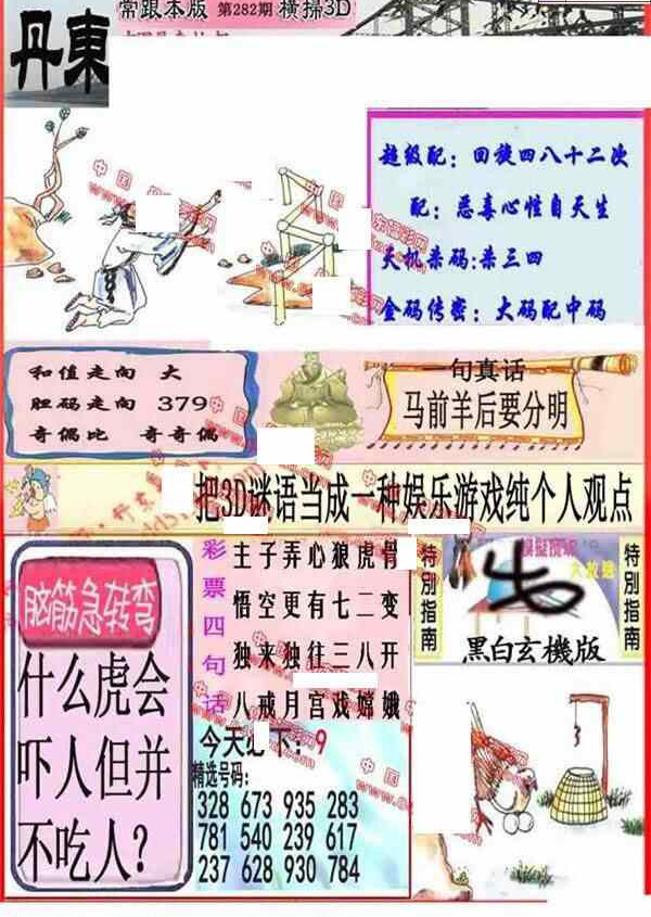 24282期: 福彩3D丹东全图分析