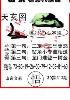25313期: 福彩3D丹东全图分析