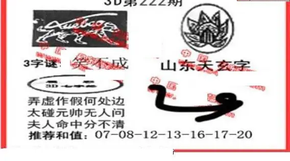 25222期: 福彩3D丹东全图分析