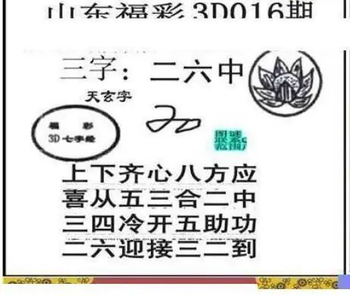 26016期: 三毛3D精品图谜