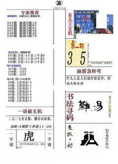 25349期: 福彩3D全套图版参考
