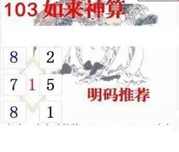 26103期: 白老3D杀码图版