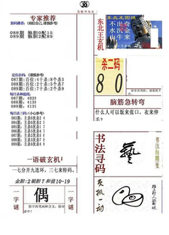26089期: 福彩3D全套图版参考