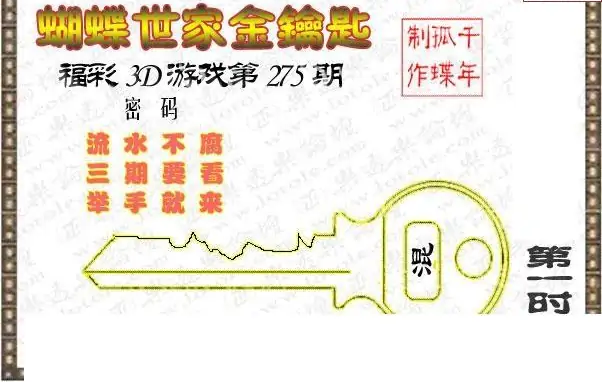 25275期: 3D蝴蝶世家蝴蝶彩图