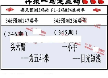 25346期: 福彩3D丹东全图分析