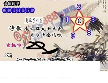 25314期: 白老3D杀码图版