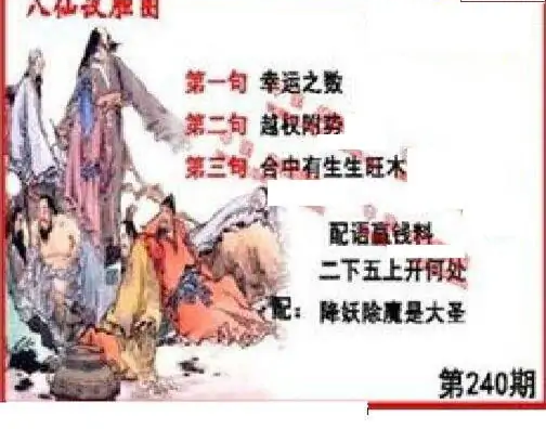 25240期: 福彩3D丹东全图分析