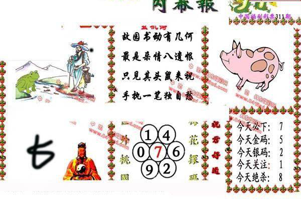 24311期: 福彩3D丹东全图分析