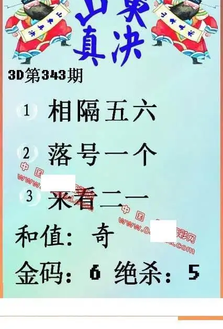 25343期: 福彩3D丹东全图分析