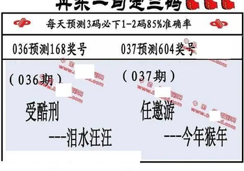 26037期: 福彩3D丹东全图分析