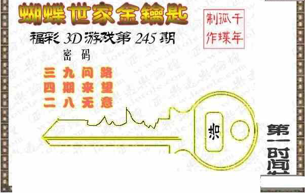 24245期: 3D蝴蝶世家蝴蝶彩图