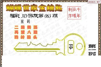 26063期: 3D蝴蝶世家蝴蝶彩图