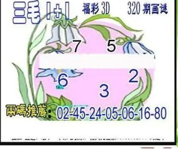 25320期: 三毛3D精品图谜