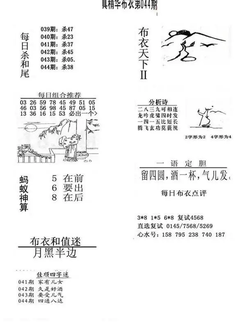 26044期: 福彩3D全套图版参考