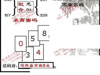 九宝图26068期福彩3D寻码图