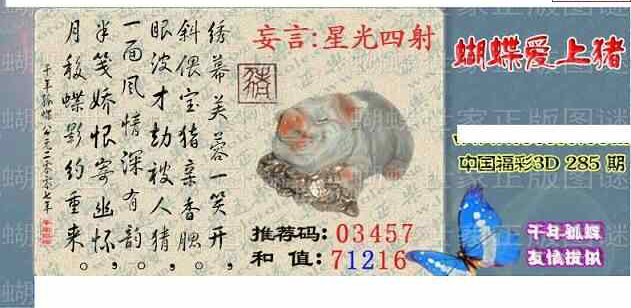 24285期: 3D蝴蝶世家蝴蝶彩图