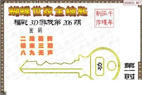 25206期: 3D蝴蝶世家蝴蝶彩图