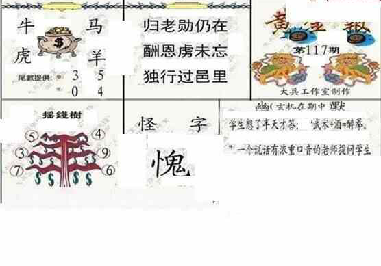 24117期: 大兵福彩3D黄金报图版