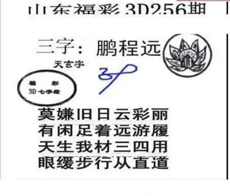 25256期: 三毛3D精品图谜