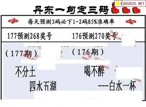 25177期: 福彩3D丹东全图分析