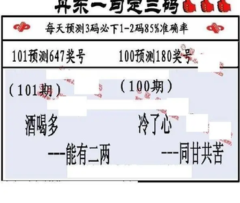 26101期: 福彩3D丹东全图分析