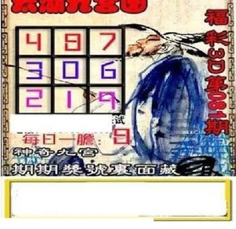 26081期: 太湖图福彩3D精品预测