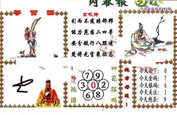 25207期: 福彩3D丹东全图分析