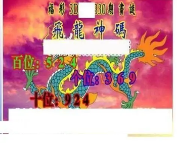 25330期: 三毛3D精品图谜