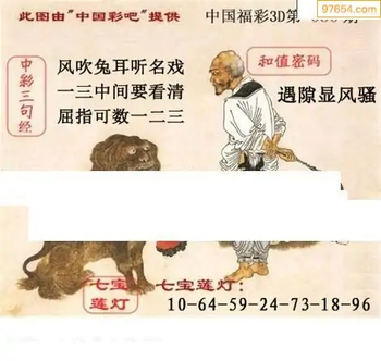 福彩3D26030期天中全套预测分析图