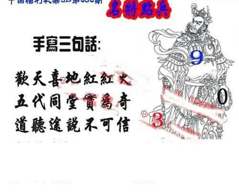 26063期: 福彩3D丹东全图分析