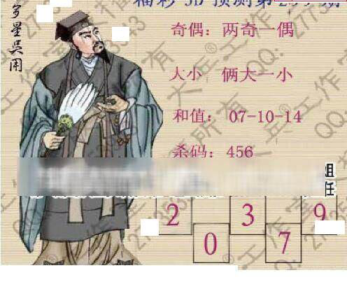 24299期: 大兵福彩3D黄金报图版