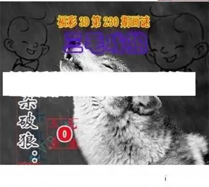 25230期: 三毛3D精品图谜