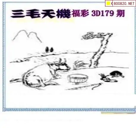 25179期: 三毛3D精品图谜