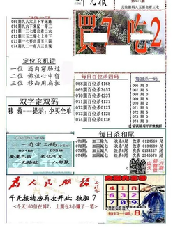 26074期: 福彩3D全套图版参考