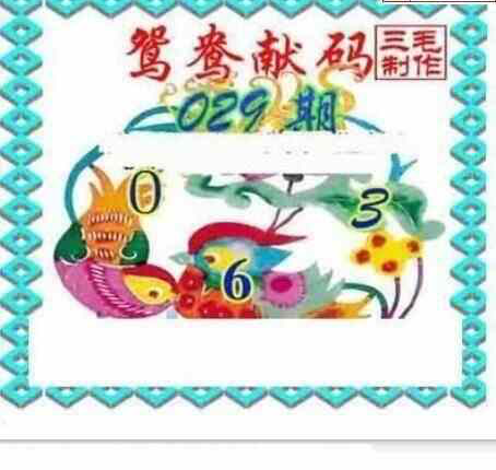 25029期: 三毛3D精品图谜