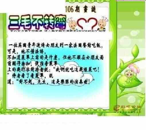 24106期: 三毛3D精品图谜