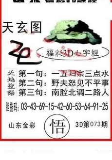 26073期: 福彩3D丹东全图分析