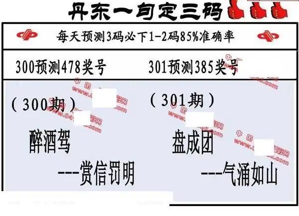 25301期: 福彩3D丹东全图分析