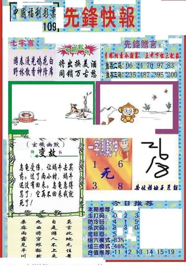 25109期: 福彩3D丹东全图分析