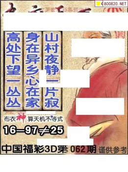 福彩3D 26062期佐罗图一掌经预测图