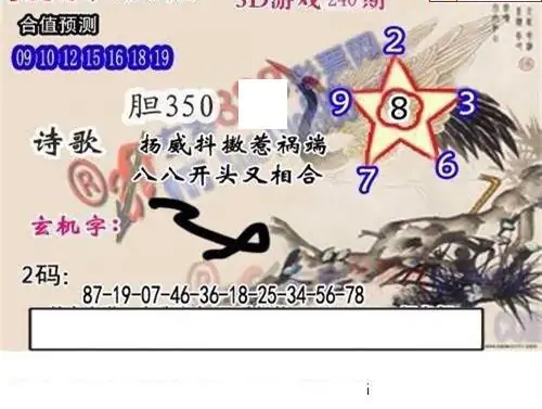 25240期: 白老3D杀码图版