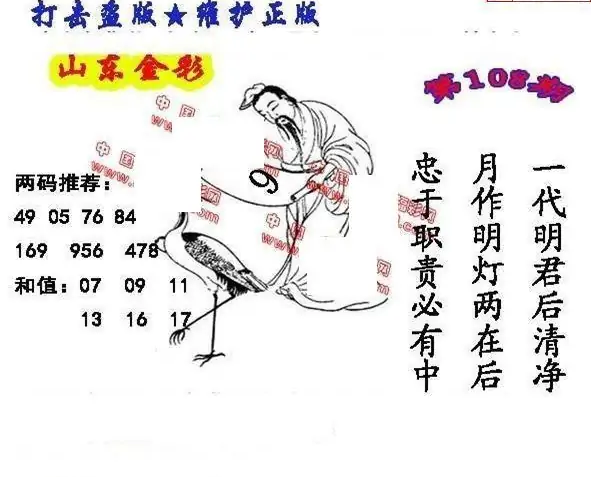 25108期: 福彩3D丹东全图分析